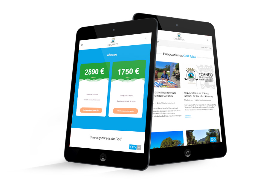 Desarrollo web Responsive Golf Ibiza