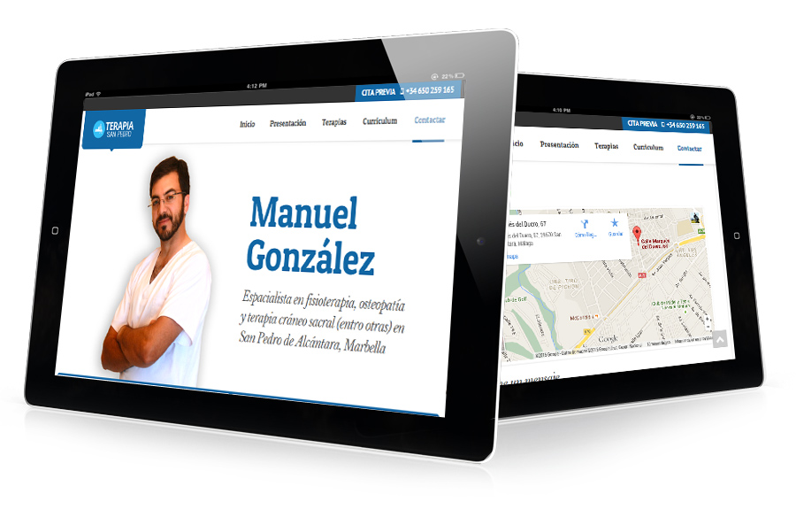 diseno y desarrollo web responsive para cosnulta de fisioterapia en san pedro