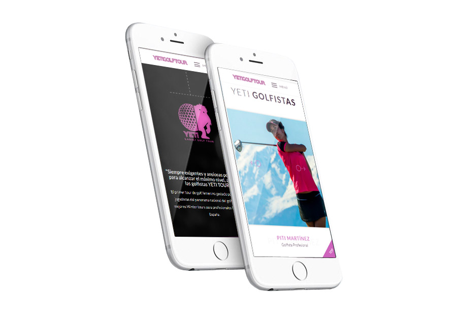 diseño web golf adaptable a smartphone